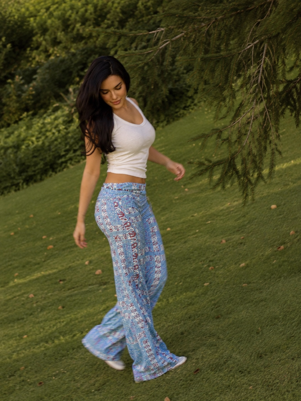 The Muse Beaded Belt Pants